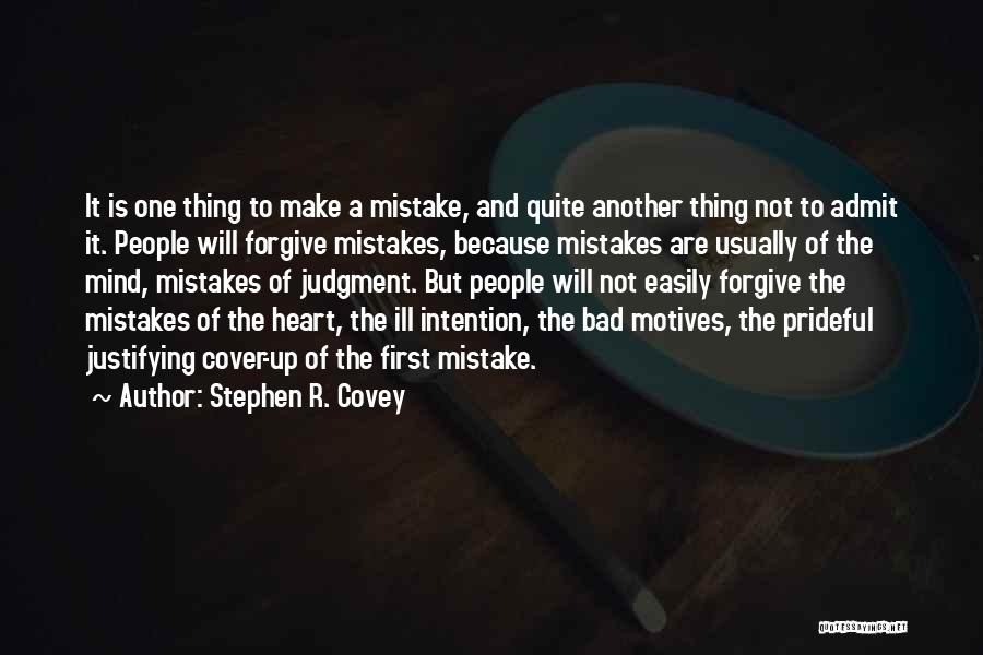 Mistakes Of The Heart Quotes By Stephen R. Covey