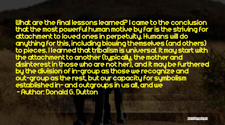 Mistakes Of The Past Quotes By Donald G. Dutton