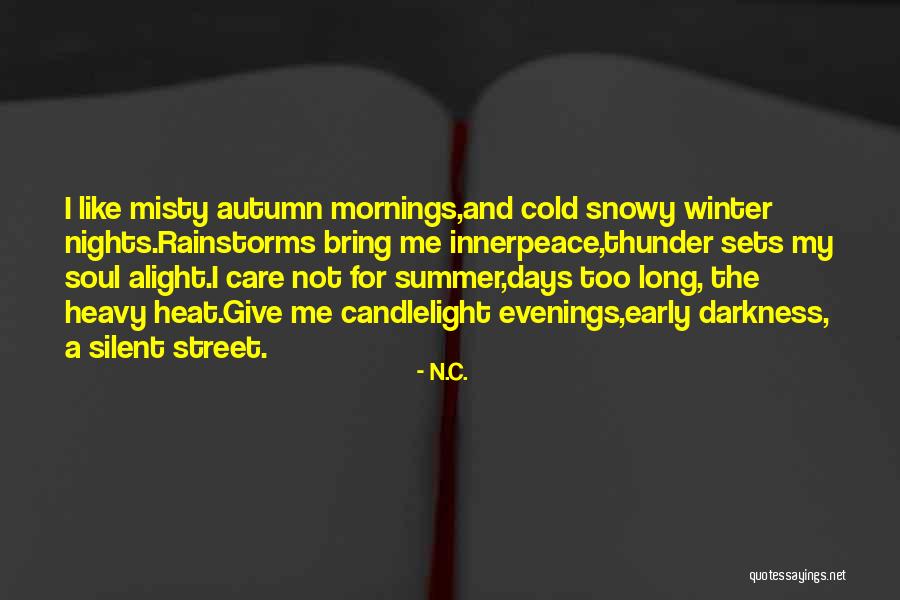 Misty Days Quotes By N.C.