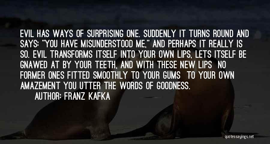 Misunderstood Words Quotes By Franz Kafka