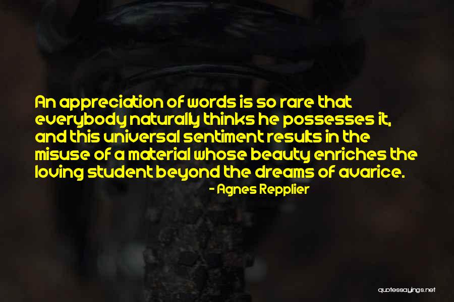 Misuse Of Words Quotes By Agnes Repplier