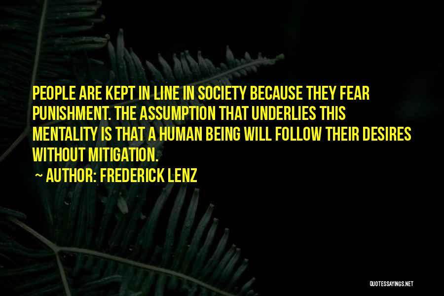 Mitigation Quotes By Frederick Lenz