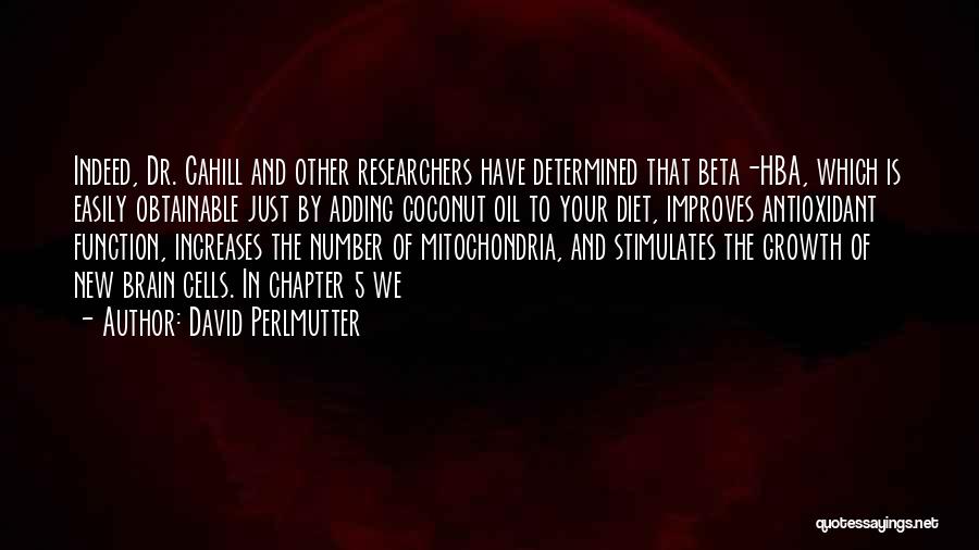 Mitochondria Quotes By David Perlmutter