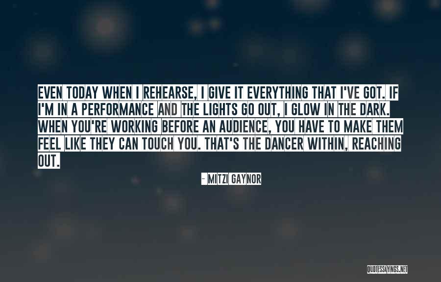 Mitzi Gaynor Quotes 1603033 Mitzi Gaynor Quotes 1603033