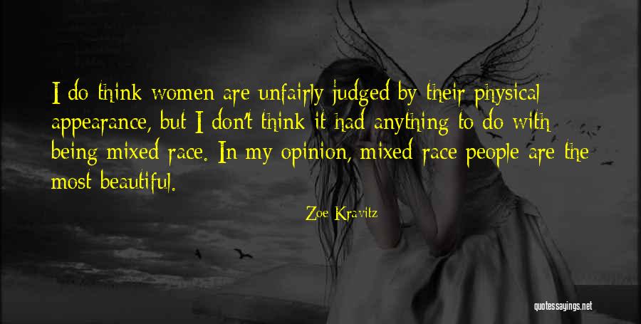 Mixed Race Quotes By Zoe Kravitz