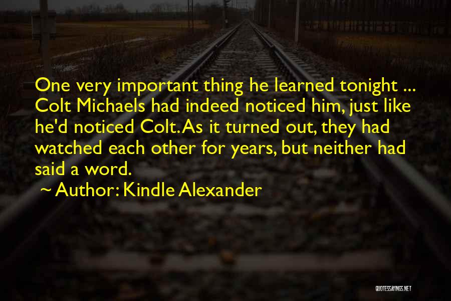 Mm Romance Quotes By Kindle Alexander