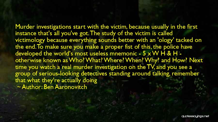 Mnemonic Quotes By Ben Aaronovitch