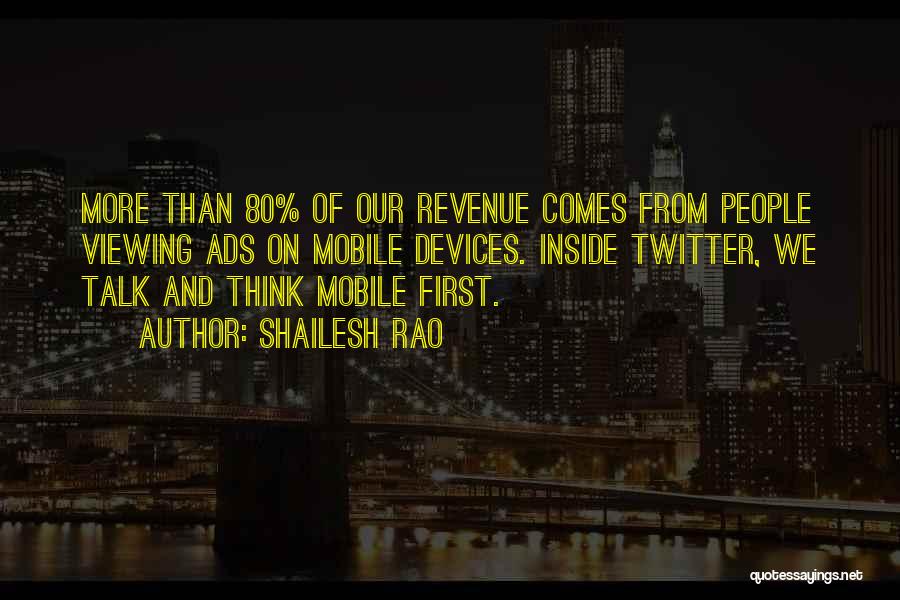 Mobile Devices Quotes By Shailesh Rao