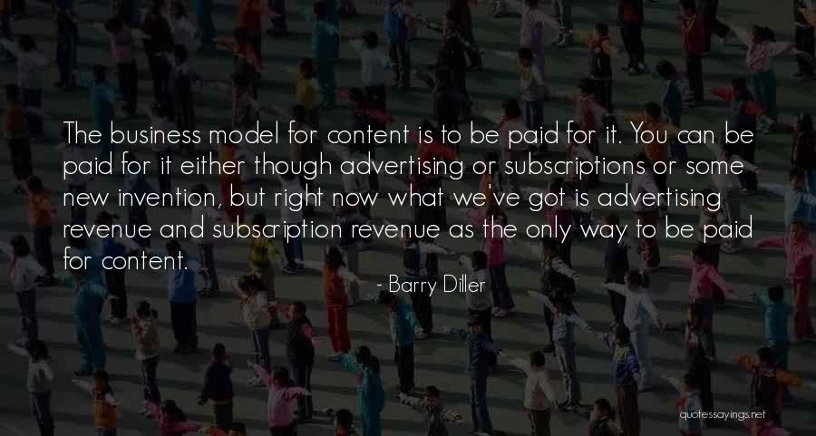 Model The Way Quotes By Barry Diller