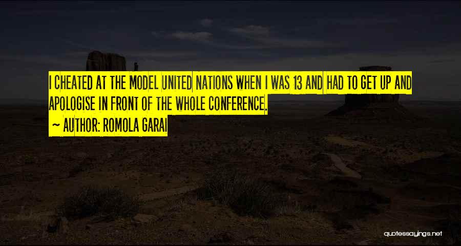 Model United Nations Quotes By Romola Garai