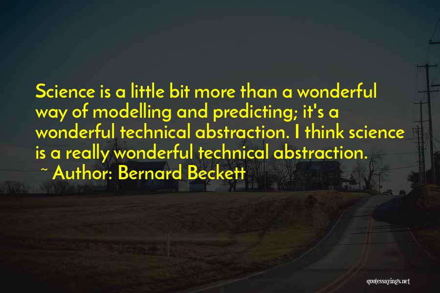 Modelling Quotes By Bernard Beckett