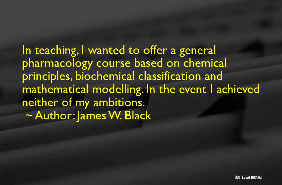 Modelling Quotes By James W. Black