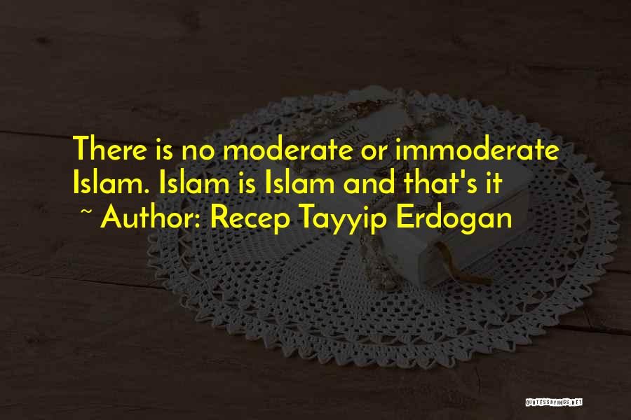 Moderate Islam Quotes By Recep Tayyip Erdogan