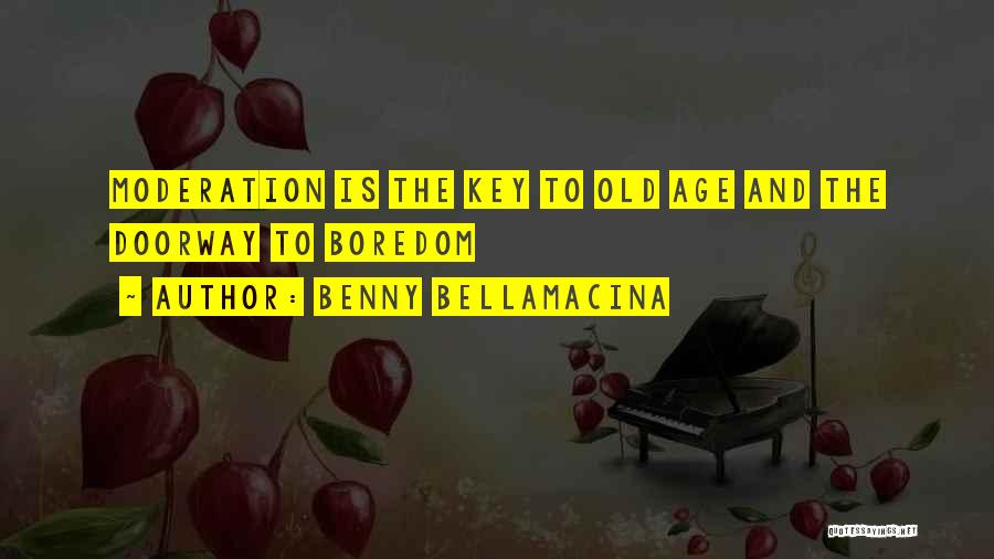 Moderation Quotes By Benny Bellamacina