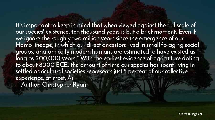 Modern Agriculture Quotes By Christopher Ryan