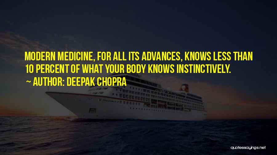 Modern Medicine Quotes By Deepak Chopra