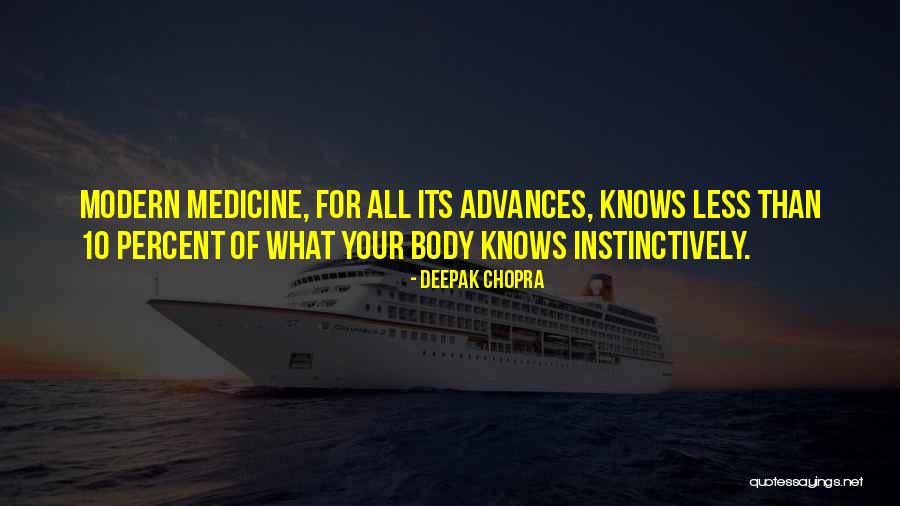 Modern Medicine Quotes By Deepak Chopra