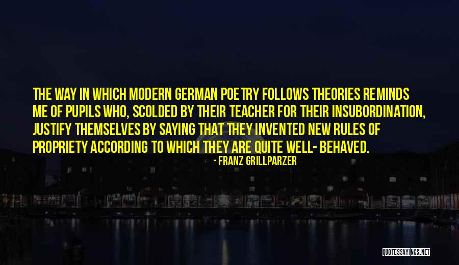 Modern Poetry Quotes By Franz Grillparzer Modern Poetry Quotes By Franz Grillparzer