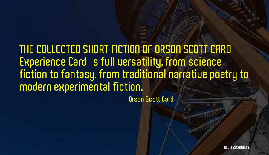 Modern Poetry Quotes By Orson Scott Card Modern Poetry Quotes By Orson Scott Card