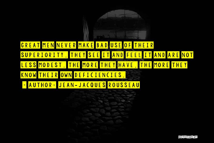 Modest Quotes By Jean-Jacques Rousseau