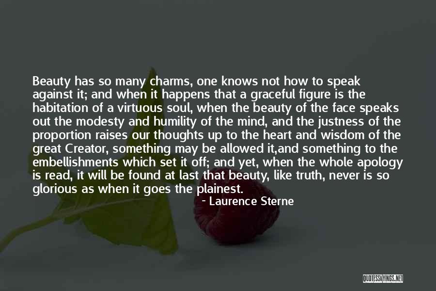 Modesty And Beauty Quotes By Laurence Sterne Modesty And Beauty Quotes By Laurence Sterne