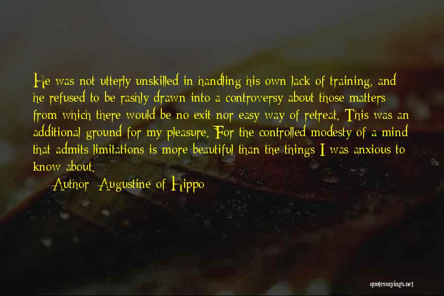 Modesty And Humility Quotes By Augustine Of Hippo