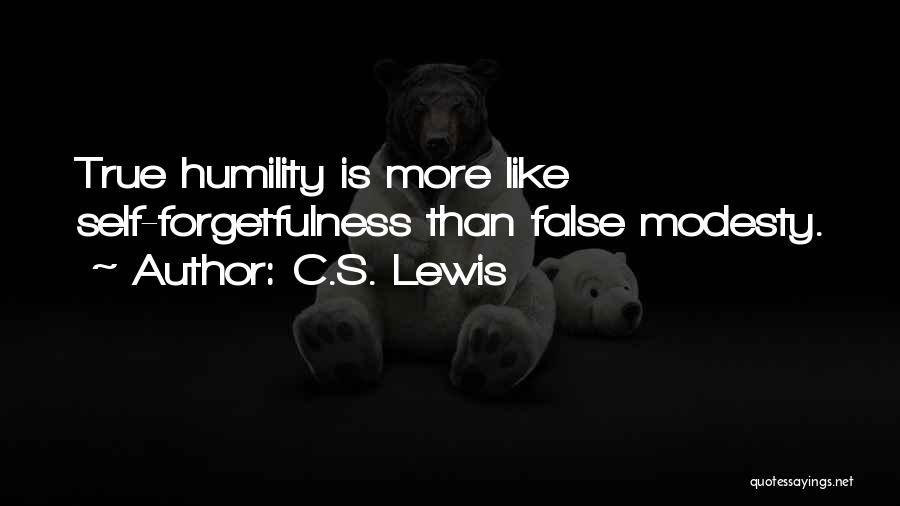 Modesty Christian Quotes By C.S. Lewis
