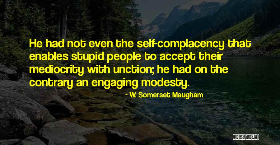 Modesty On Quotes By W. Somerset Maugham Modesty On Quotes By W. Somerset Maugham