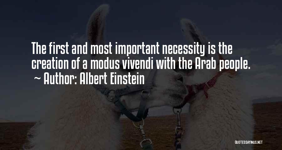 Modus Vivendi Quotes By Albert Einstein