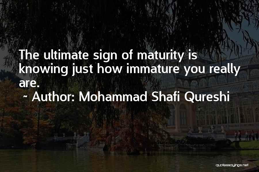 Mohammad Shafi Qureshi Quotes 328707