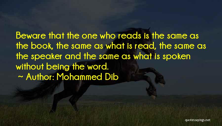 Mohammed Dib Quotes 365931