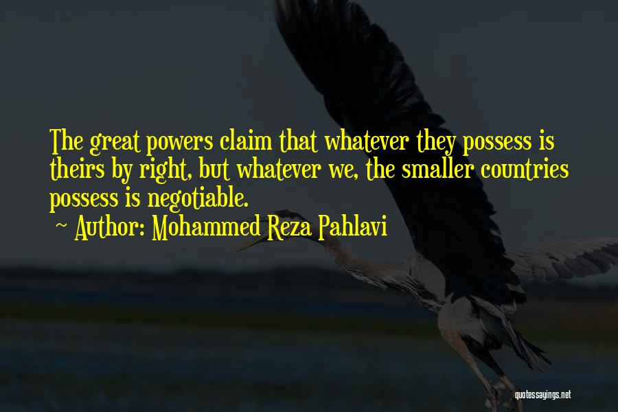 Mohammed Reza Pahlavi Quotes 174280