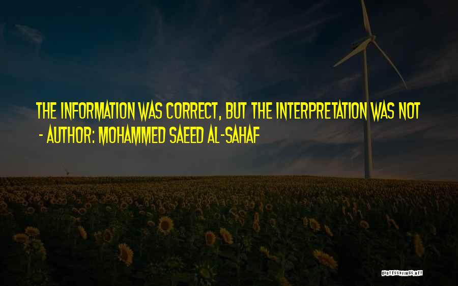 Mohammed Saeed Al-Sahaf Quotes 1386103