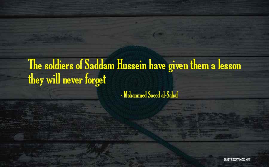 Mohammed Saeed Al-Sahaf Quotes 526681