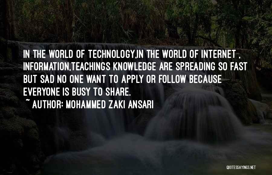 Mohammed Zaki Ansari Quotes 540740