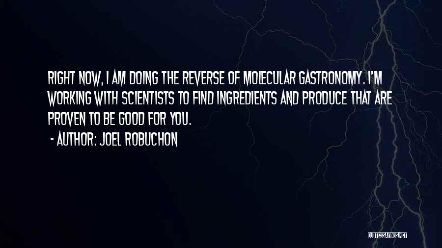 Molecular Gastronomy Quotes By Joel Robuchon