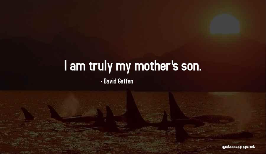 Mom From Son Quotes By David Geffen