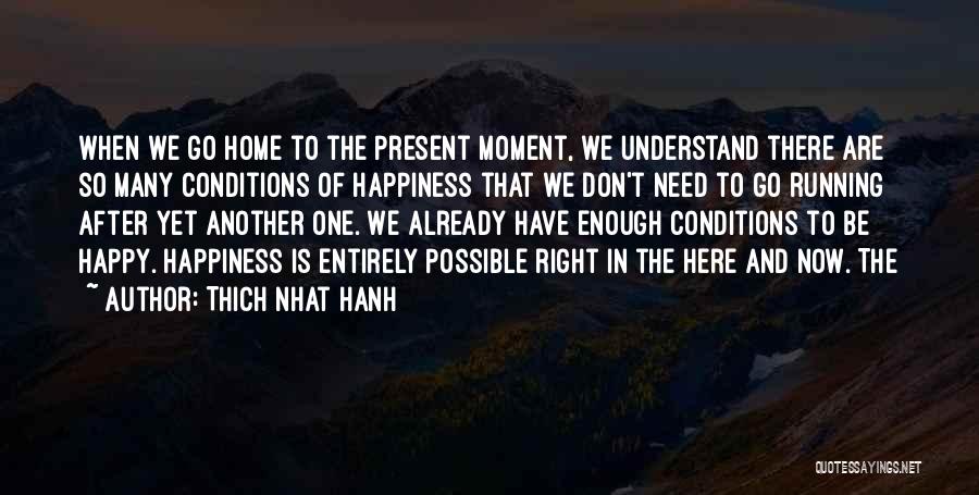 Moment Of Happiness Quotes By Thich Nhat Hanh