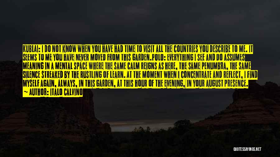 Moment To Reflect Quotes By Italo Calvino