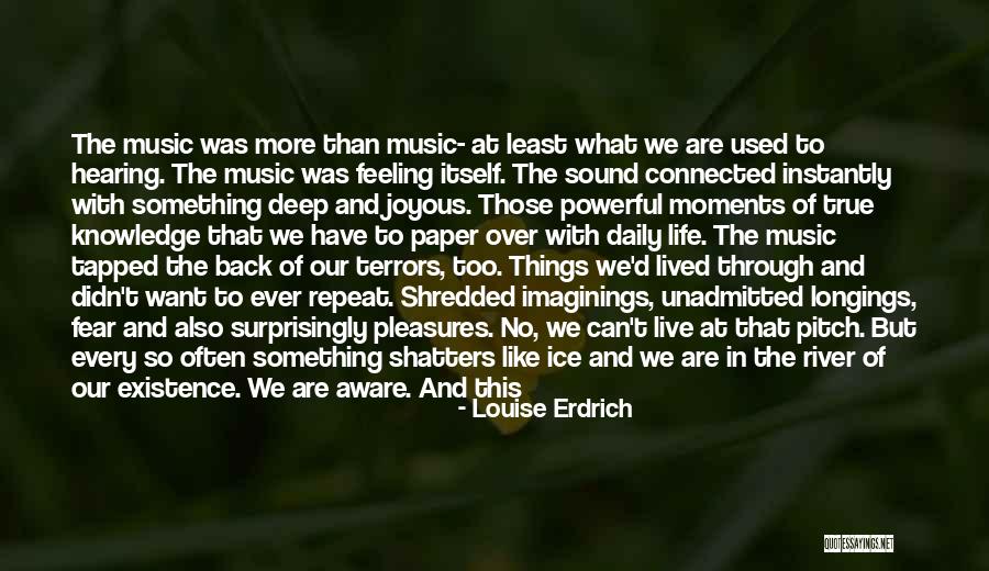 Moments In Our Life Quotes By Louise Erdrich