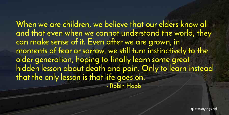 Moments In Our Life Quotes By Robin Hobb