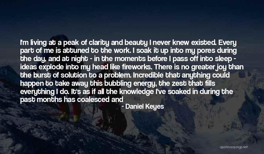 Moments Of Clarity Quotes By Daniel Keyes
