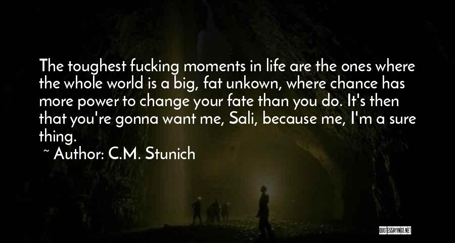 Moments That Change You Quotes By C.M. Stunich