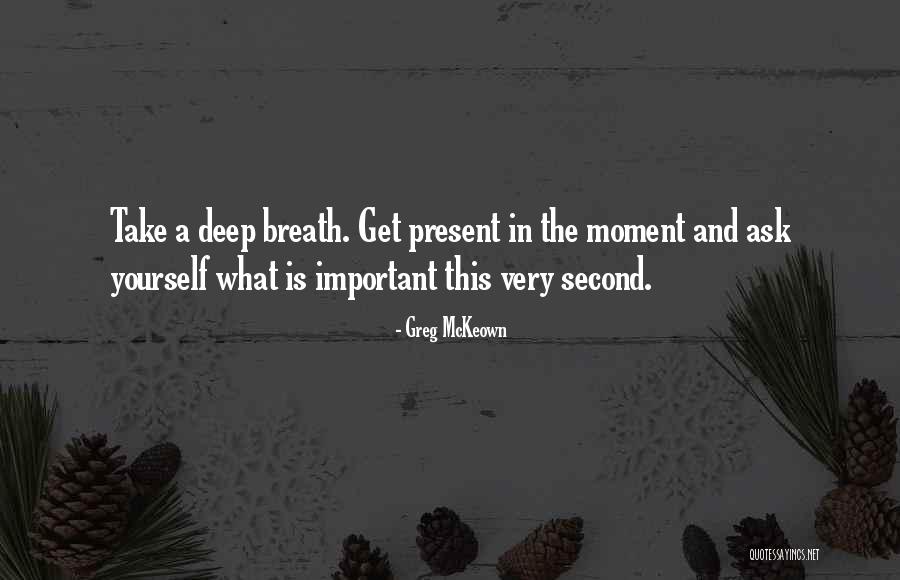 Moments That Take Your Breath Quotes By Greg McKeown