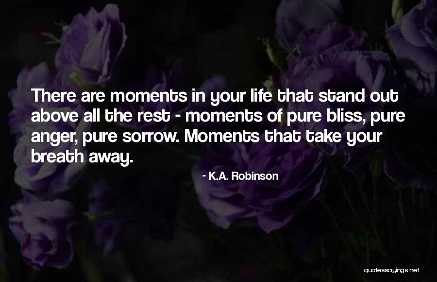 Moments That Take Your Breath Quotes By K.A. Robinson