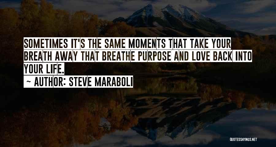 Moments That Take Your Breath Quotes By Steve Maraboli