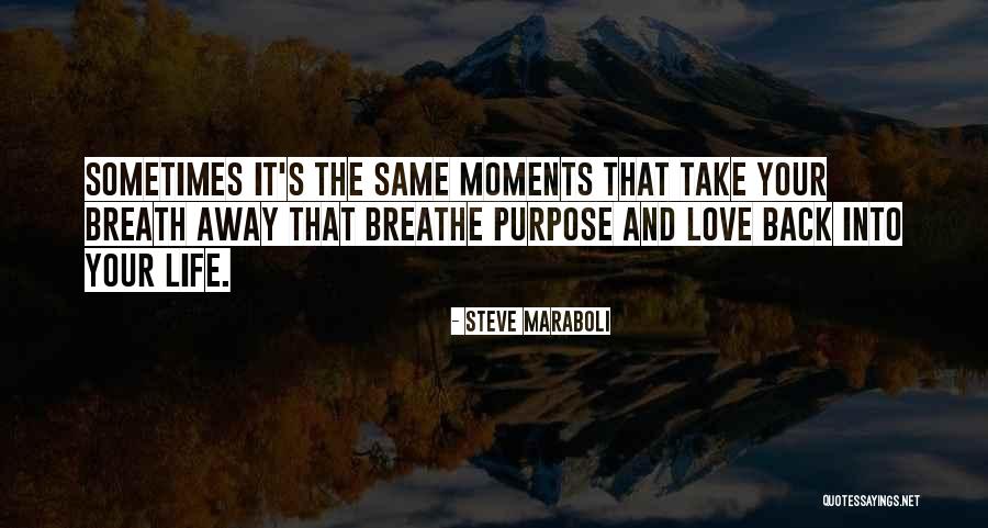 Moments That Take Your Breath Quotes By Steve Maraboli