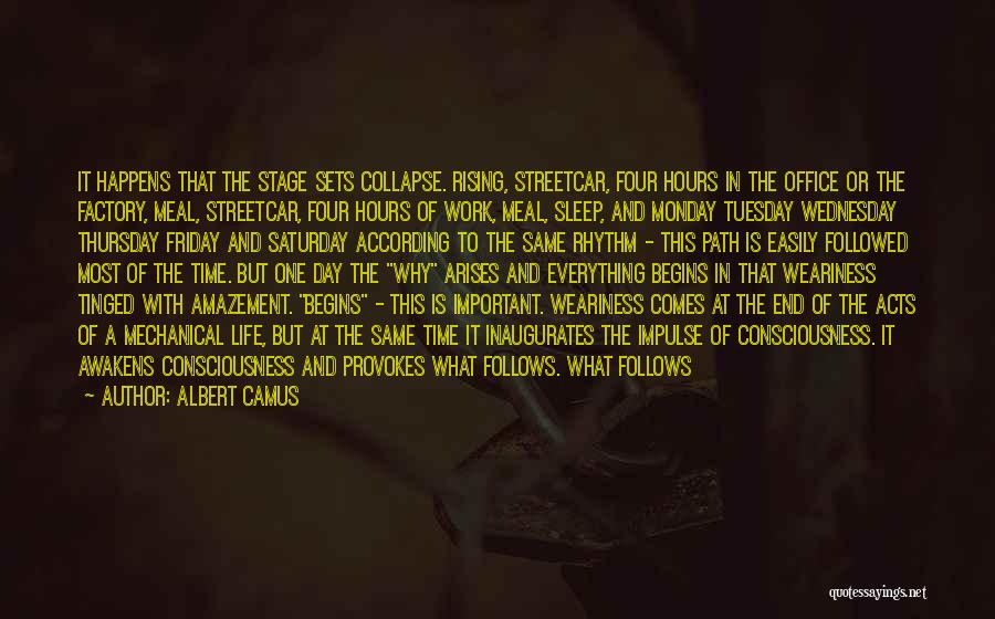 Monday And Work Quotes By Albert Camus