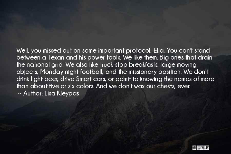 Monday Night Football Quotes By Lisa Kleypas