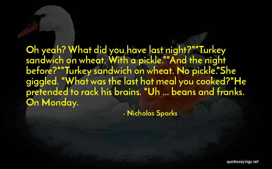 Monday Night Quotes By Nicholas Sparks